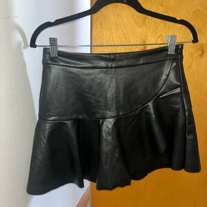 Black Leather Skirt